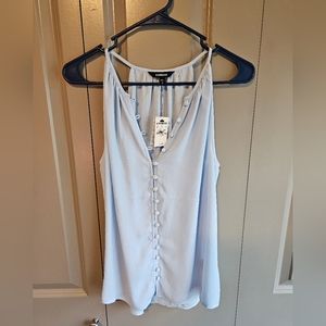 EXPRESS Medium Sleeveless Blue Shirt